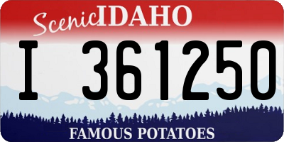 ID license plate I361250