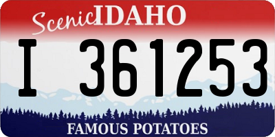 ID license plate I361253