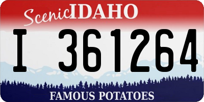 ID license plate I361264