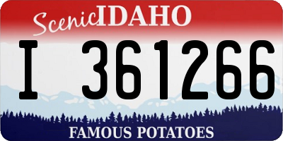 ID license plate I361266