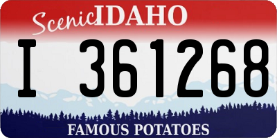 ID license plate I361268