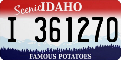 ID license plate I361270