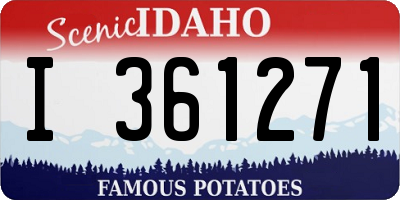 ID license plate I361271