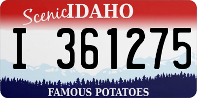 ID license plate I361275