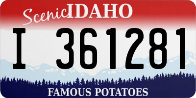 ID license plate I361281