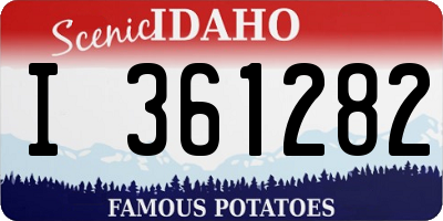 ID license plate I361282
