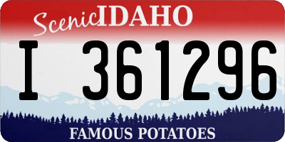 ID license plate I361296