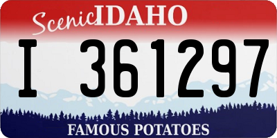 ID license plate I361297