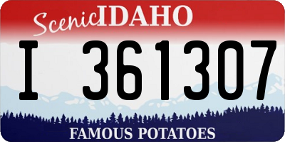 ID license plate I361307