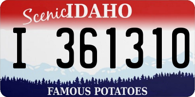 ID license plate I361310