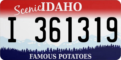 ID license plate I361319