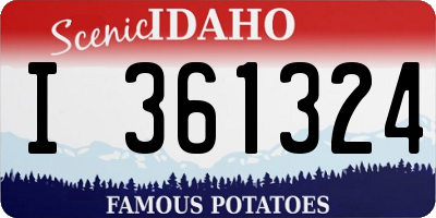ID license plate I361324