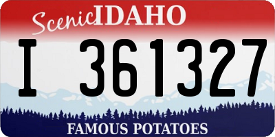 ID license plate I361327