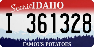 ID license plate I361328