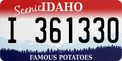ID license plate I361330