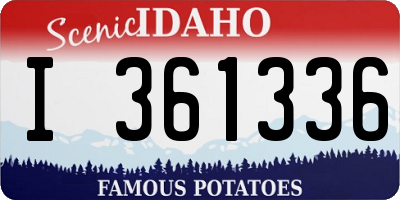 ID license plate I361336