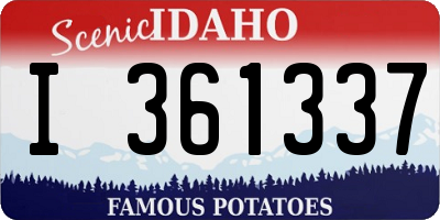 ID license plate I361337