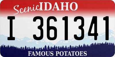 ID license plate I361341