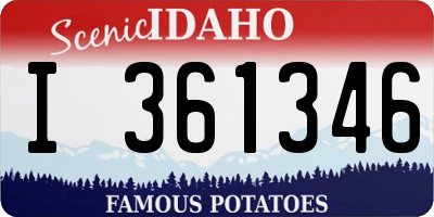 ID license plate I361346