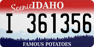 ID license plate I361356