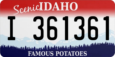 ID license plate I361361