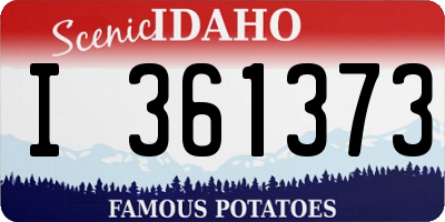 ID license plate I361373