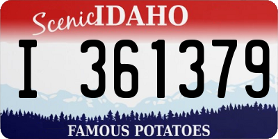 ID license plate I361379