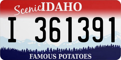 ID license plate I361391