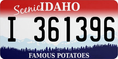 ID license plate I361396