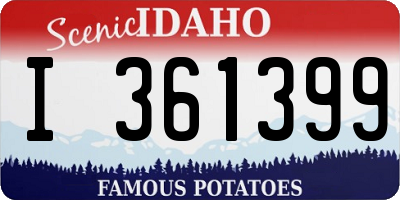 ID license plate I361399
