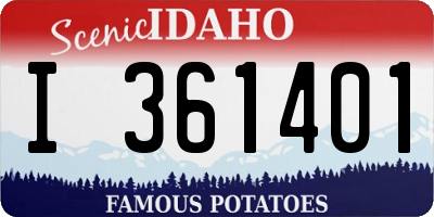 ID license plate I361401