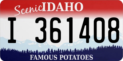 ID license plate I361408
