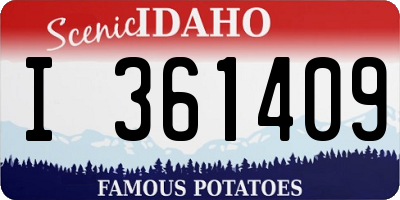 ID license plate I361409