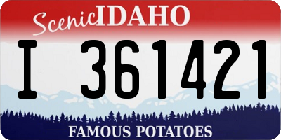 ID license plate I361421
