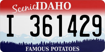 ID license plate I361429