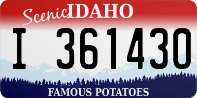 ID license plate I361430