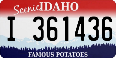 ID license plate I361436