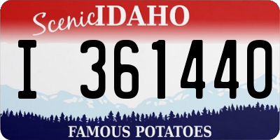 ID license plate I361440