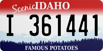 ID license plate I361441