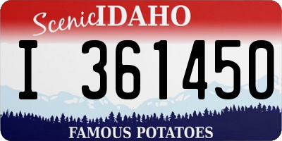 ID license plate I361450