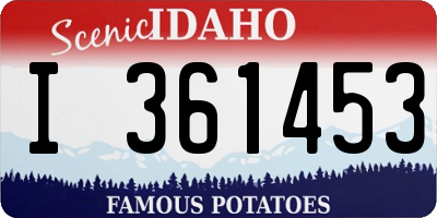 ID license plate I361453
