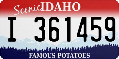 ID license plate I361459