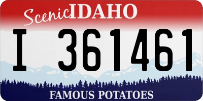 ID license plate I361461