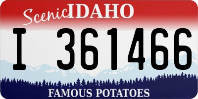 ID license plate I361466