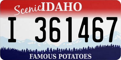ID license plate I361467