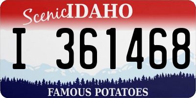 ID license plate I361468