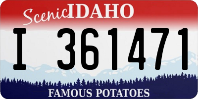 ID license plate I361471