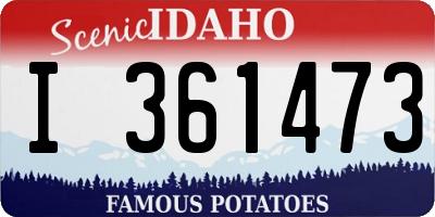 ID license plate I361473