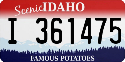 ID license plate I361475
