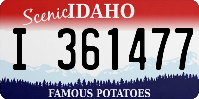 ID license plate I361477